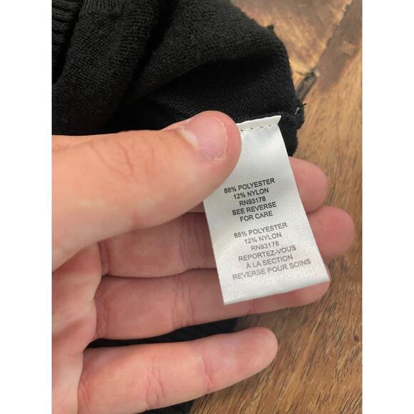 T Tahari Women's Black Long Sleeve Crew Neck Pullover Sweater Size XL - Picture 6 of 8